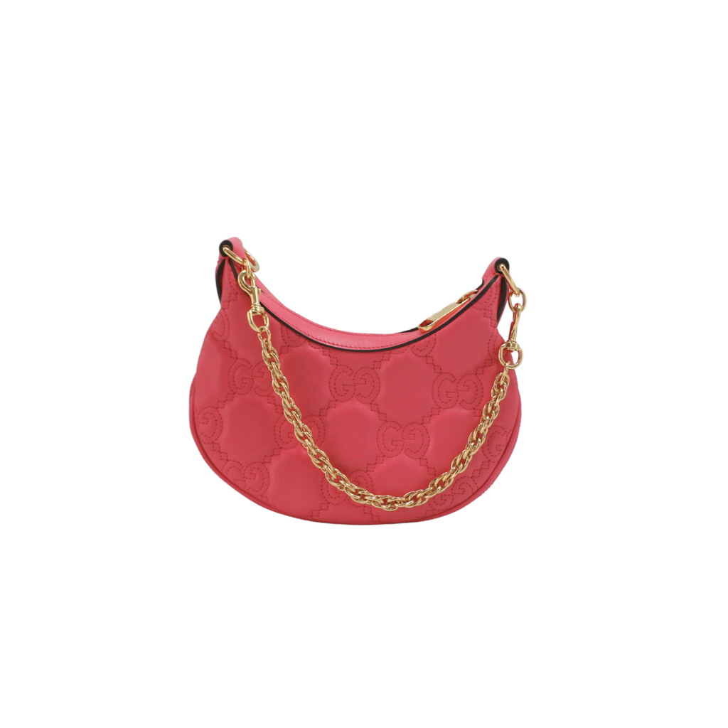 Gucci GG Matelassé Mini Bag in Pink Leather 739736 - Luxury Handbag